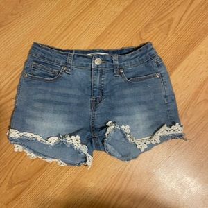 urban girls denim jean shorts